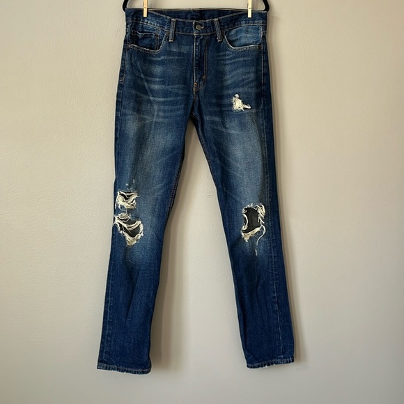 Levis 511 Distressed‎ Jeans / SZ 33 x 34 - Picture 1 of 9